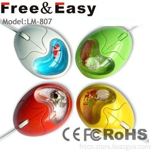 Egg Shape Usb Wired Liquid Mouse